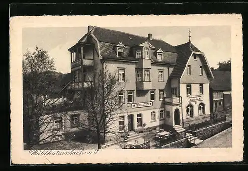 AK Waldkatzenbach i. O., Gasthaus und Pension Katzenbuckel