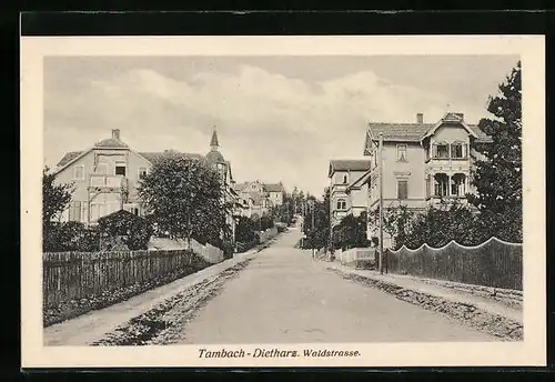 AK Tambach-Dietharz, Blick in die Waldstrasse