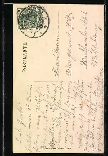 AK Tetzelstein, Gasthaus, Denkmal