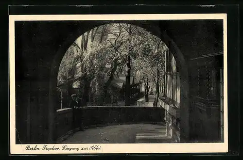 AK Berlin-Treptow, Eingang zur Abtei