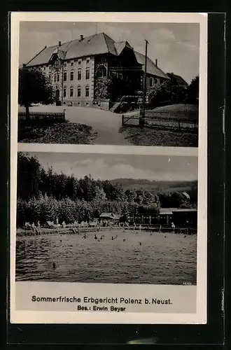 AK Polenz, Sommerfrische Erbgericht mit Sommerbad