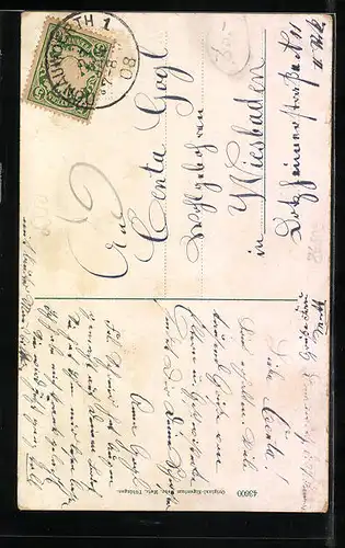 AK Donauwörth, Ortsansicht mit Pfarrkiche