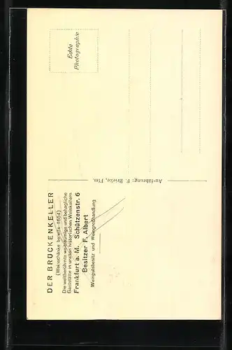 AK Frankfurt a. M., Der Brückenkeller in der Schützenstrasse 6