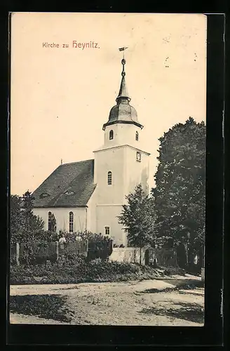 AK Heynitz, Blick zur Kirche