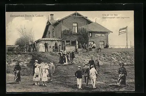 AK Stein b. Laboe, Gast- und Logierhaus Villa an der See