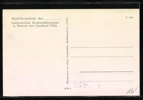 AK Kirch-Brombach i. Odenwld., Teilansicht, Krankenhaus, Kriegerdenkmal 1914-18