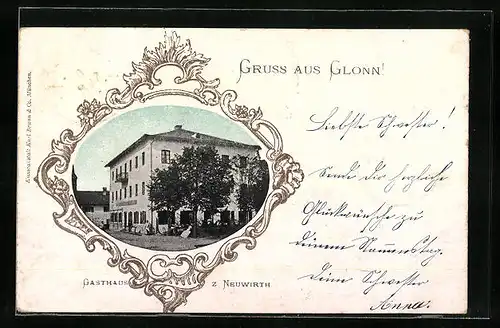 AK Glonn, Gasthaus zum Neuwirt