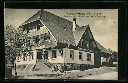 AK Gündelwangen, Gasthaus zum Lamm