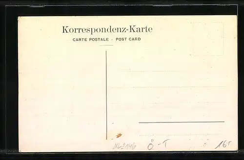 Künstler-AK Pfunds, Gasthof zur Post, Totalansicht