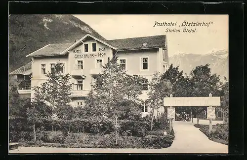 AK Oetz, im Oetztal, Posthotel Ötztalerhof