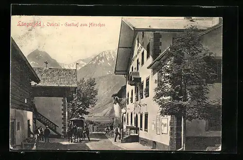 AK Längenfeld i. Oetztal, Gasthof zum Hirschen