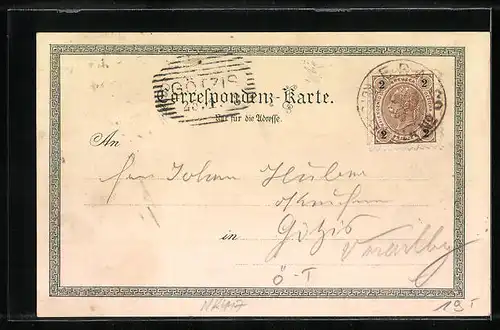 Lithographie Wörgl im Unterinntal, Teilansicht, Hohe Salve, Maria Stein