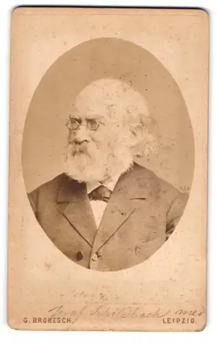 Fotografie G. Brokesch, Leipzig, Portrait Prof. Med. Carl Hermann Schildbach, Orthopäde