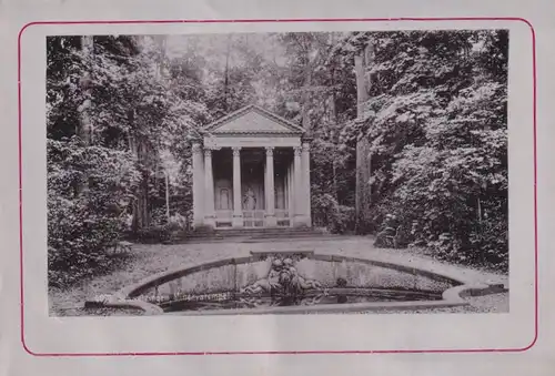 Fotoalbum mit 12 Fotografien, Ansicht Schwetzingen, Kaiser Friedr. Felsen, Schloss, Moschee, Wasserspeier, Minervatempel