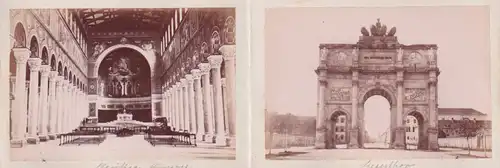 Fotoalbum 18 Fotografien, Ansicht München, Propyläen, Glyptothek, Residenz, Theatinekirche, Hoftheater, Pinakothek