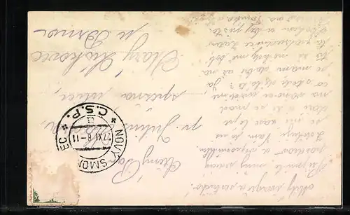 AK Neu Schmecks /Hohe Tatra, Ortsansicht mit Bergpanorama