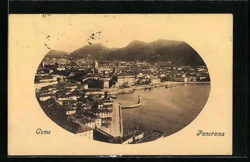 AK Como, Panorama der Stadt