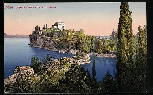 AK Isola di Garda, Panorama von Lago di Garda
