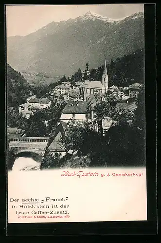 AK Bad-Gastein, Teilansicht gegen Gamskarkogl