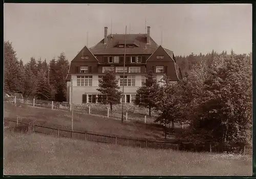 Fotografie Brück & Sohn Meissen, Ansicht Bärenfels i. Erzg., Blick auf das Gasthaus Spitzbergbaude