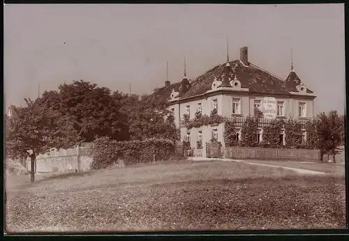 Fotografie Brück & Sohn Meissen, Ansicht Meissen i. Sa., Blick auf das Gasthaus Vetters Weinschank Boselspitze