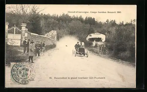 AK Plaisance, Coupe Gordon Bennett 1905, Circuit Michelin