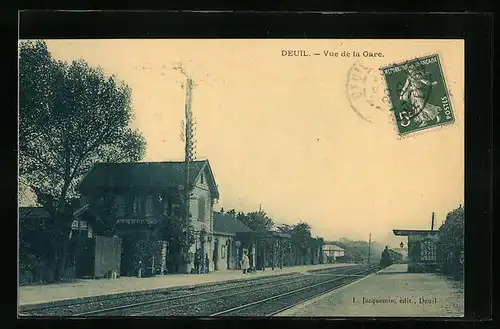 AK Deuil. Vue de la Gare