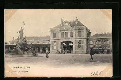 AK Vichy, La Gare, Bahnhof