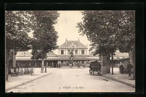 AK Vichy, La Gare, Bahnhof