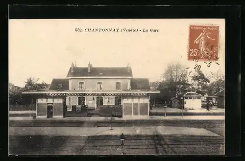 AK Chantonnay, La Gare, Bahnhof