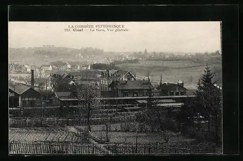 AK Ussel, La Gare, Vue générale