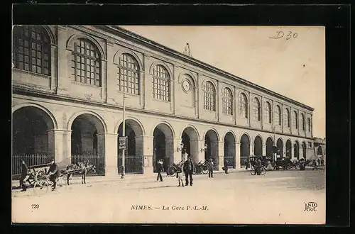 AK Nimes, La Gare P.-L.-M.
