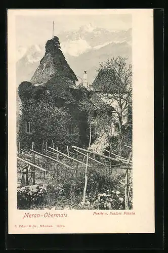 AK Meran-Obermais, Partie vom Schloss Pianta