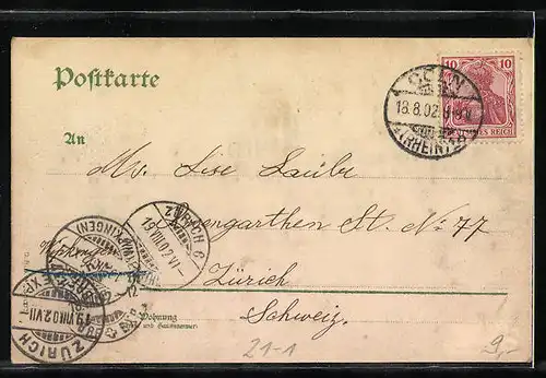 Lithographie Köln a. Rh., Panorama der Stadt mit Rheinbrücke, Bahnhof und Dom