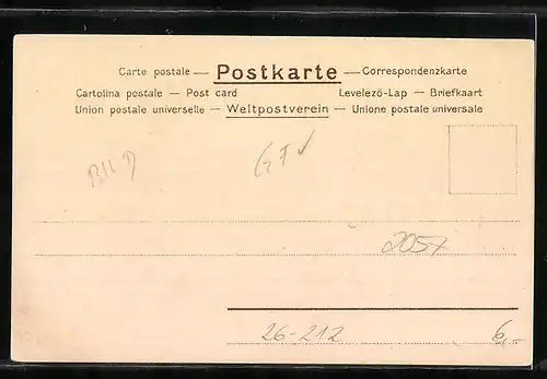 Künstler-Lithographie Paul Hey: Abschied eines Paares in der Dämmerung