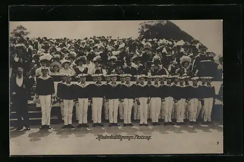 AK Heranwachsende Matrosen beim Kinderhuldigungs-Festzug