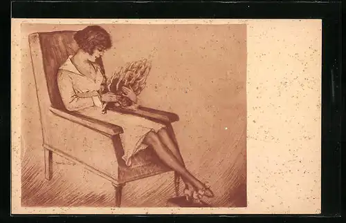 Künstler-AK Max Brüning: Die ersten Bananen