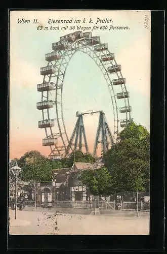 AK Wien, Riesenrad im Wiener Prater