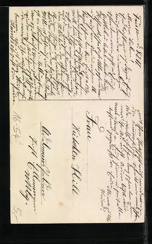 Foto-AK Mutter und Söhnchen in Tracht in Studiokulisse