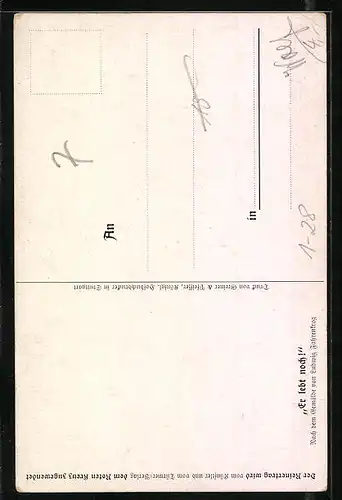 Künstler-AK Er lebt noch!, Bismarck