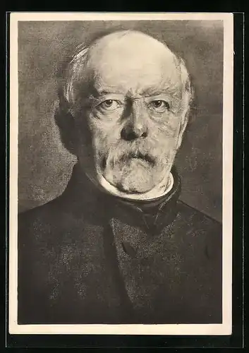 Künstler-AK Portrait Bismarck nach Franz von Lenbach