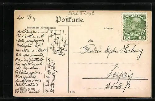 AK Plan in Gröden, St. Maria