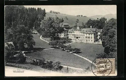 AK Weissbad bei Appenzell, Kurhotel mit Parkanlagen
