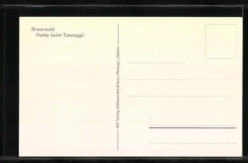 AK Braunwald, Partie bei Tanneggli