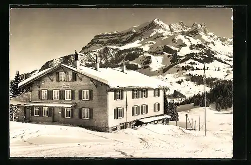 AK Engelberg, Restaurant-Pension Untertrübsee im Winter