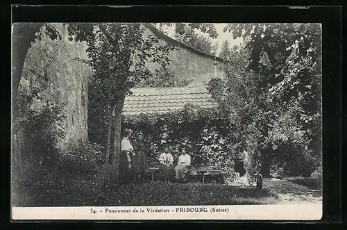 AK Fribourg, Pensionnat de la Visitation, Garten