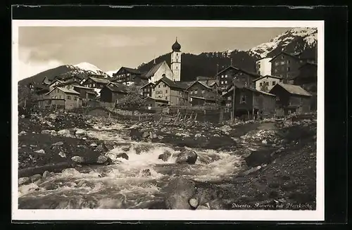 AK Disentis, Raveras mit Pfarrkirche