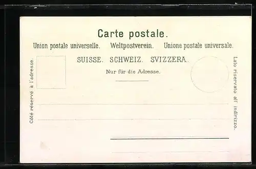 AK Spiez am Thunersee, Blick auf das Schloss am See