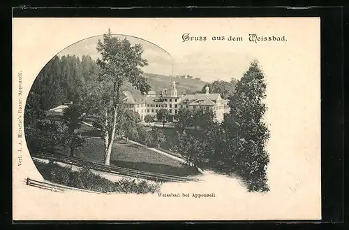 AK Weissbad, Teilansicht des Kurhauses