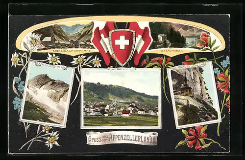 AK Appenzell, Wildkirchli, Seealpseeli, Säntis, Meglisalp